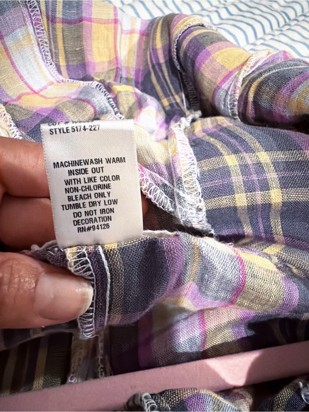 CP SHADES 100% Linen Plaid Maxi Skirt – Size XS - Picture 3 of 6